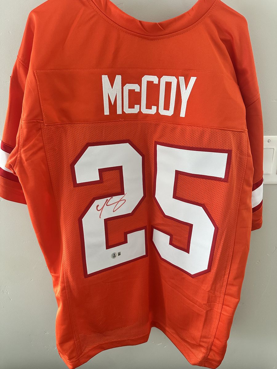 LeSean McCoy Signed Tampa Bay Buccaneers Creamsicle Jersey – Beckett Certified