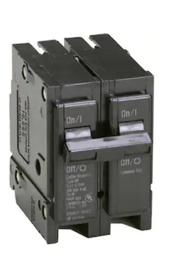 New 5 Pack Eaton 50amp 2 Pole Circuit Breakers