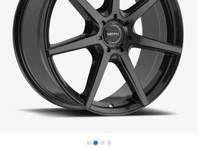 Motiv 432B 16” Rigor Black Wheels and Tires Set
