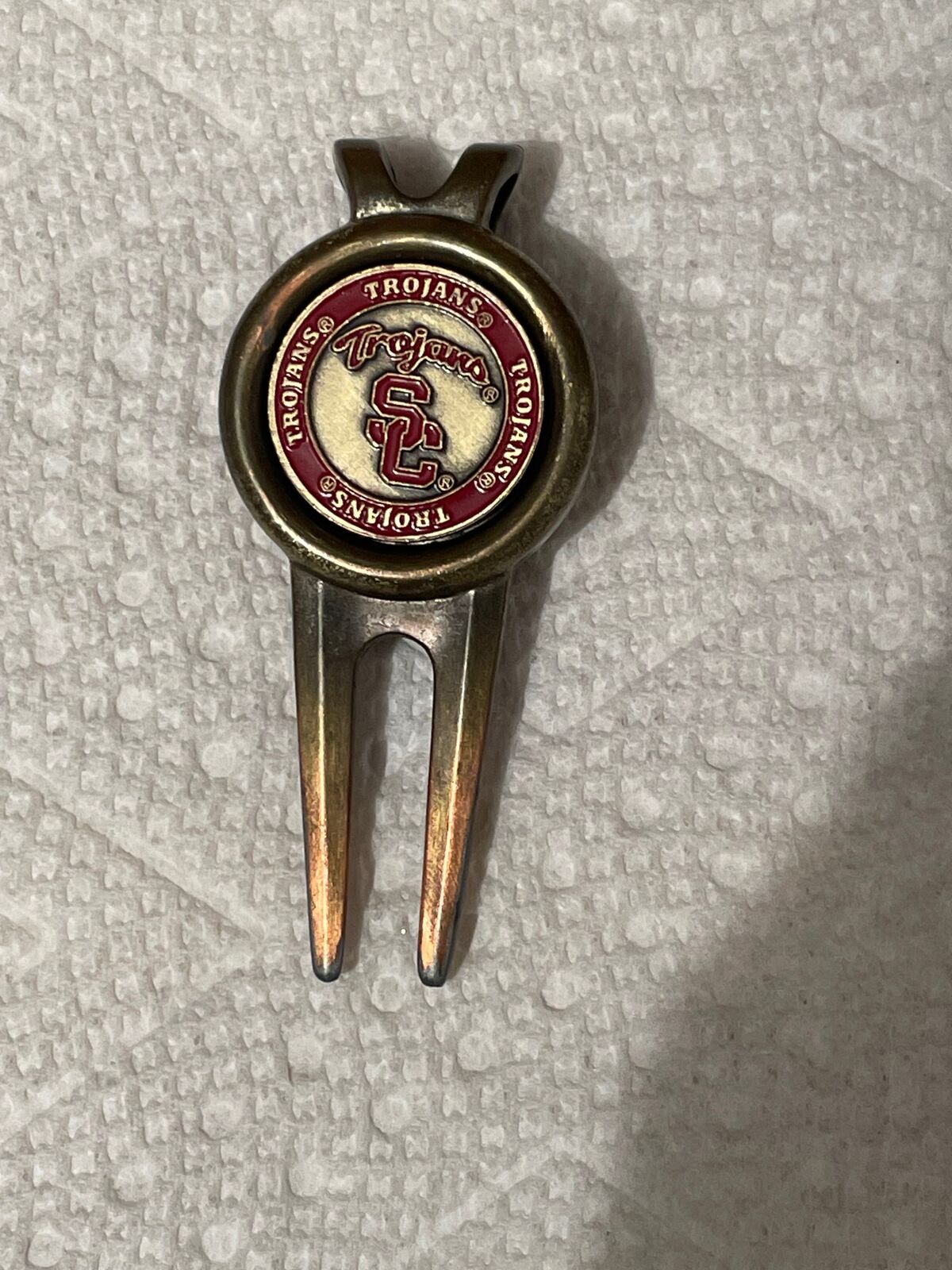Univ of Southern Cal Trojan Ball Marker/Divot Tool