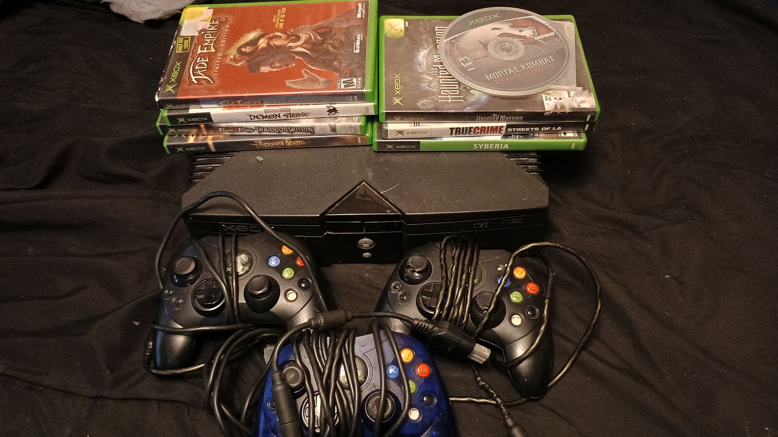 Original Xbox Console With Controllers & Games