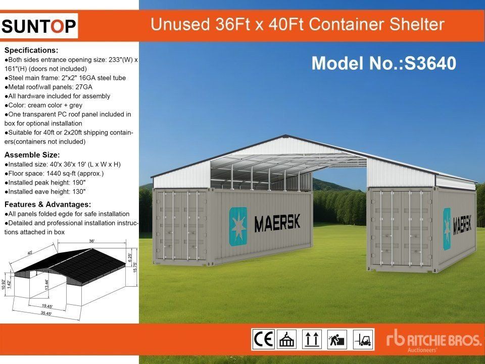 Shipping Container Roof Kits