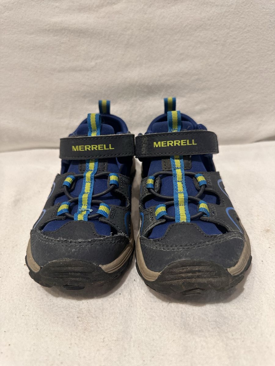 Merrell toddler size 12 blue with lime, trim, water or hiking sandals