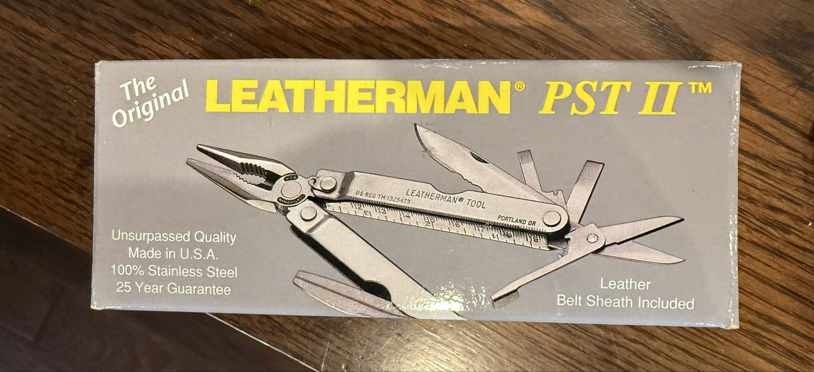 Leatherman PST II Multi-Tool with Leather Belt Sheath - Original, Stainless Steel
