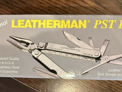 Leatherman PST II Multi-Tool with Leather Belt Sheath - Original, Stainless Steel