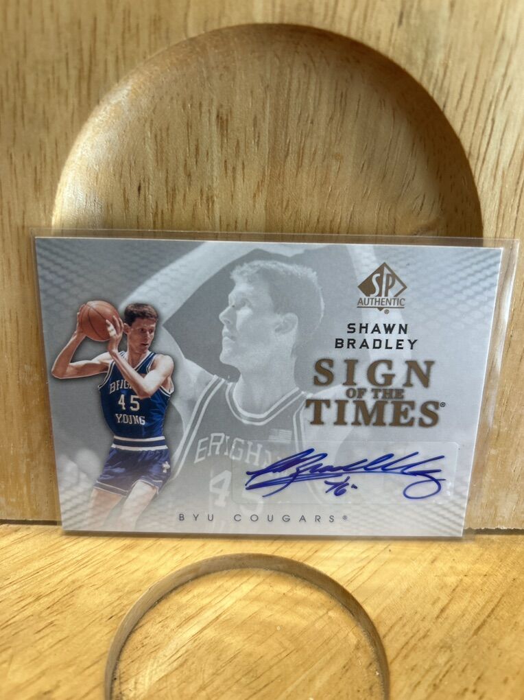 Shawn Bradley Autograph Upper Deck COA Signed Auto