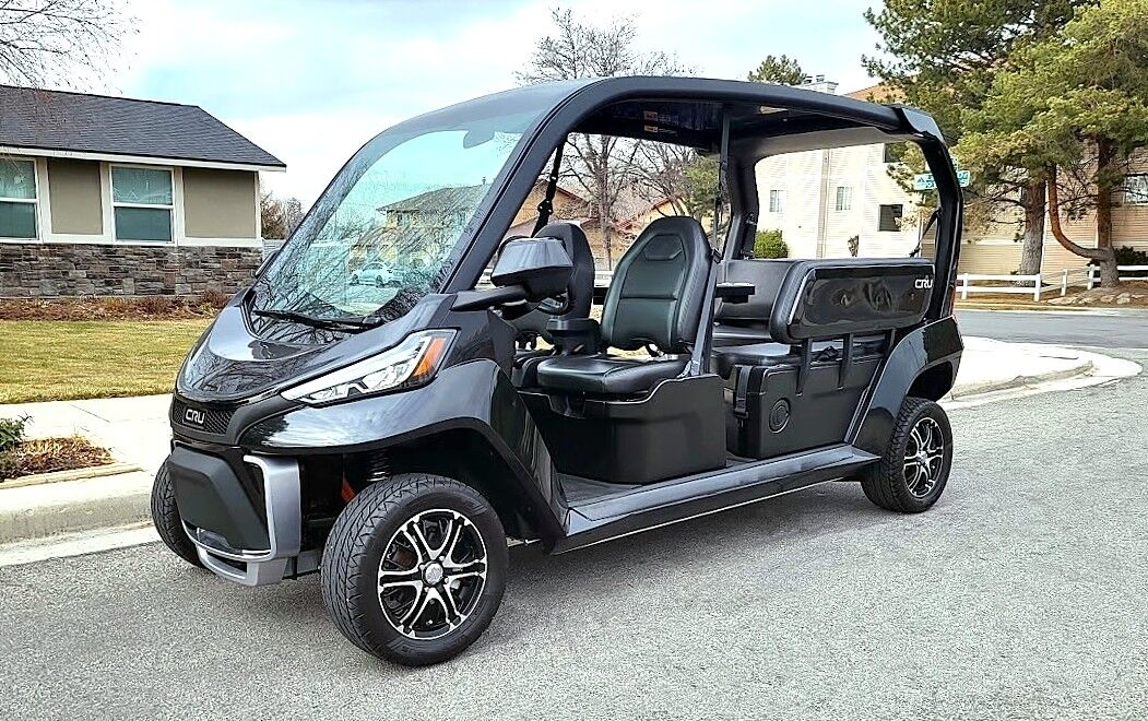 2026 Club Car CRU Black | Street-Legal 6-Passenger Lithium LSV - $34,960