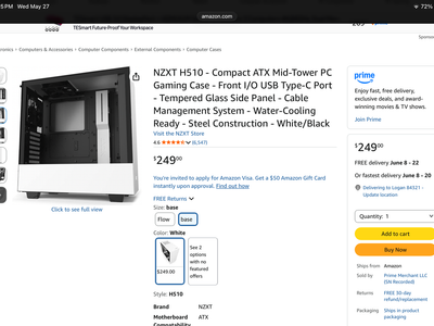 NZXT H510 Gaming tower case