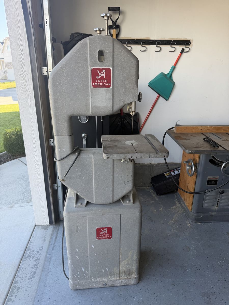 Yates American Heavy-Duty Industrial Bandsaw - Vintage Woodworking Machine