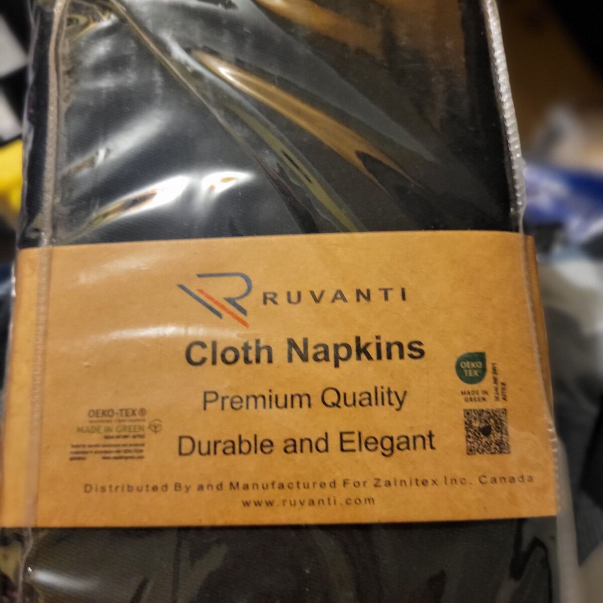 Big Set of Cloth Black Napkins