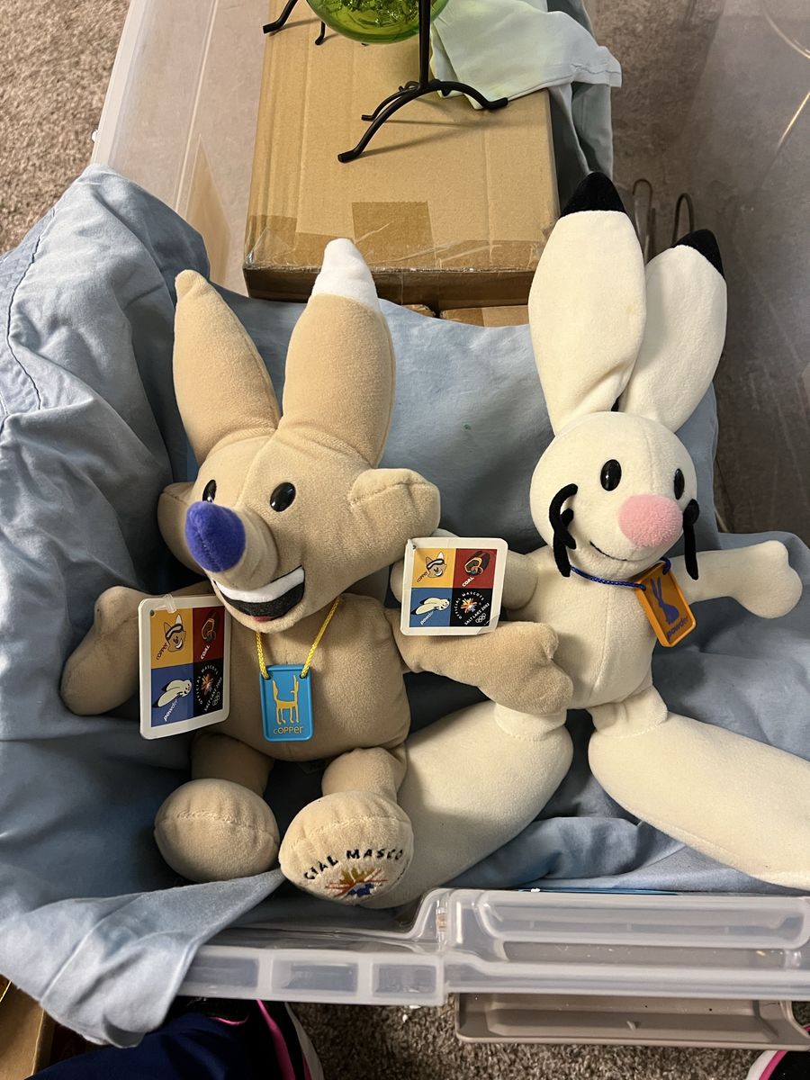 2002 Olympics mascots, copper and powder collectibles, keepsakes, mint condition