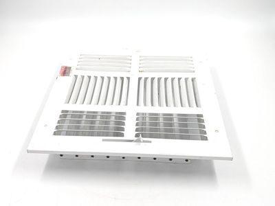 10 Inch White Steel Return HVAC Vent