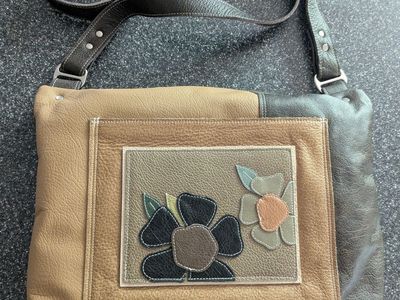 Handmade leather crossbody bag