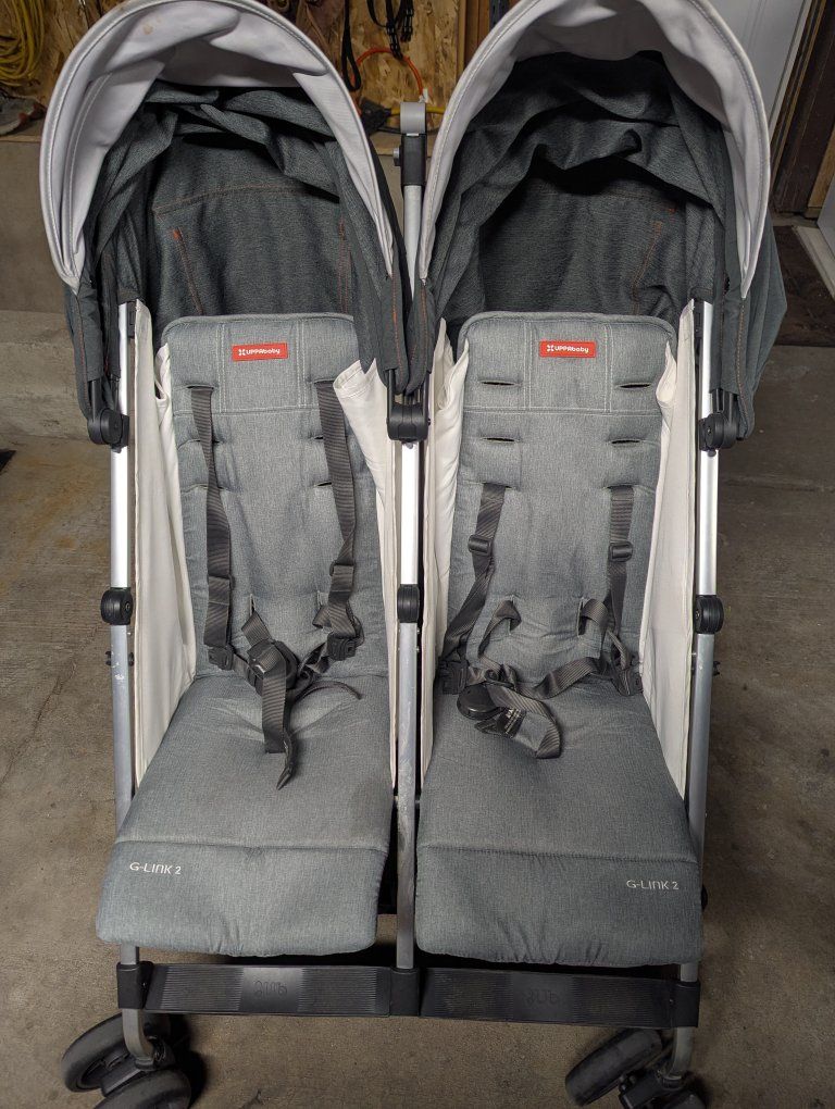 UPPAbaby G-LINK 2 Double Umbrella Stroller - Gray