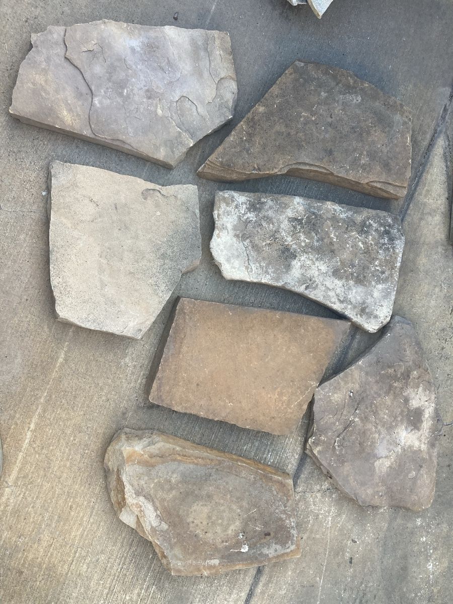 7 natural flagstone pavers