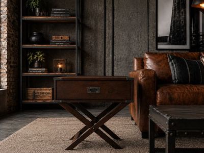 Pair Of Espresso Brown End Tables/nightstands