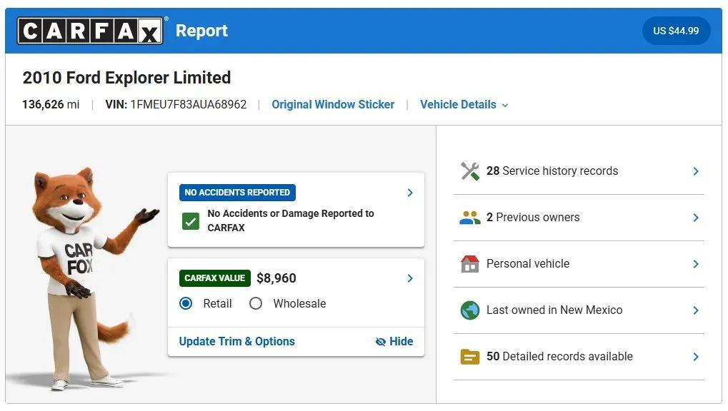 2010 Ford Explorer Limited