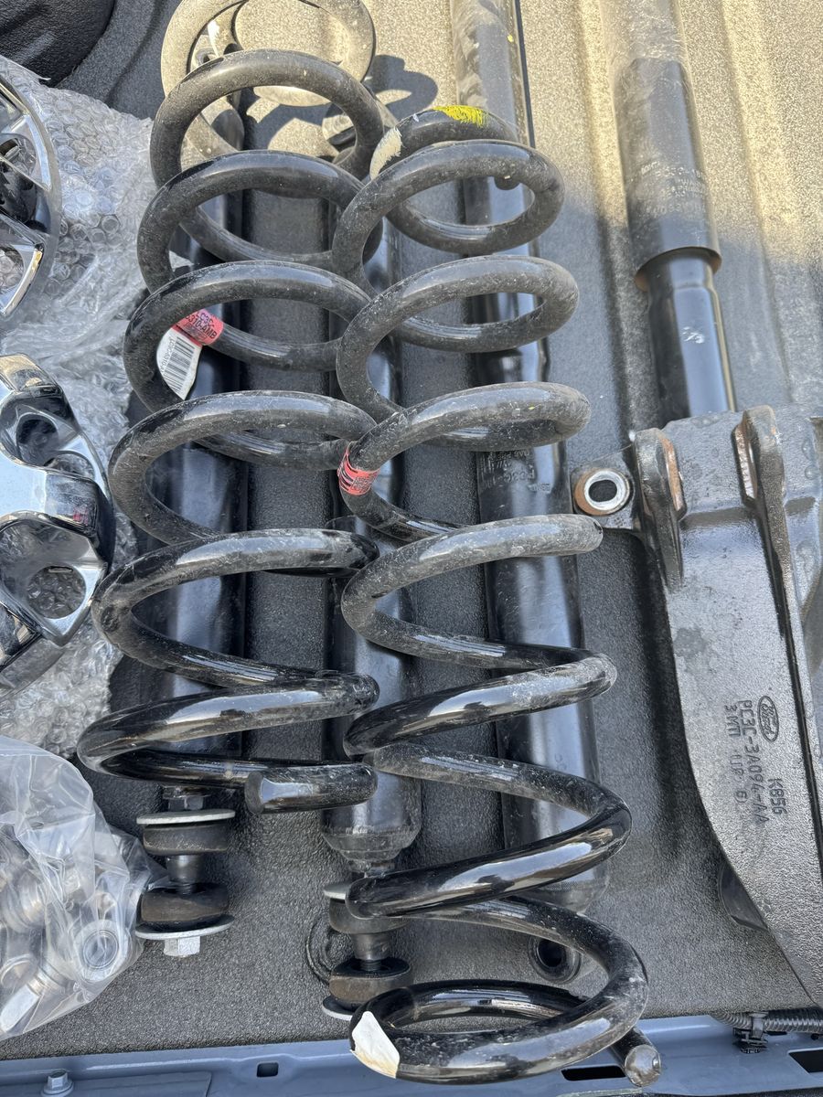 Shocks, springs, drop down bracket/drag link
