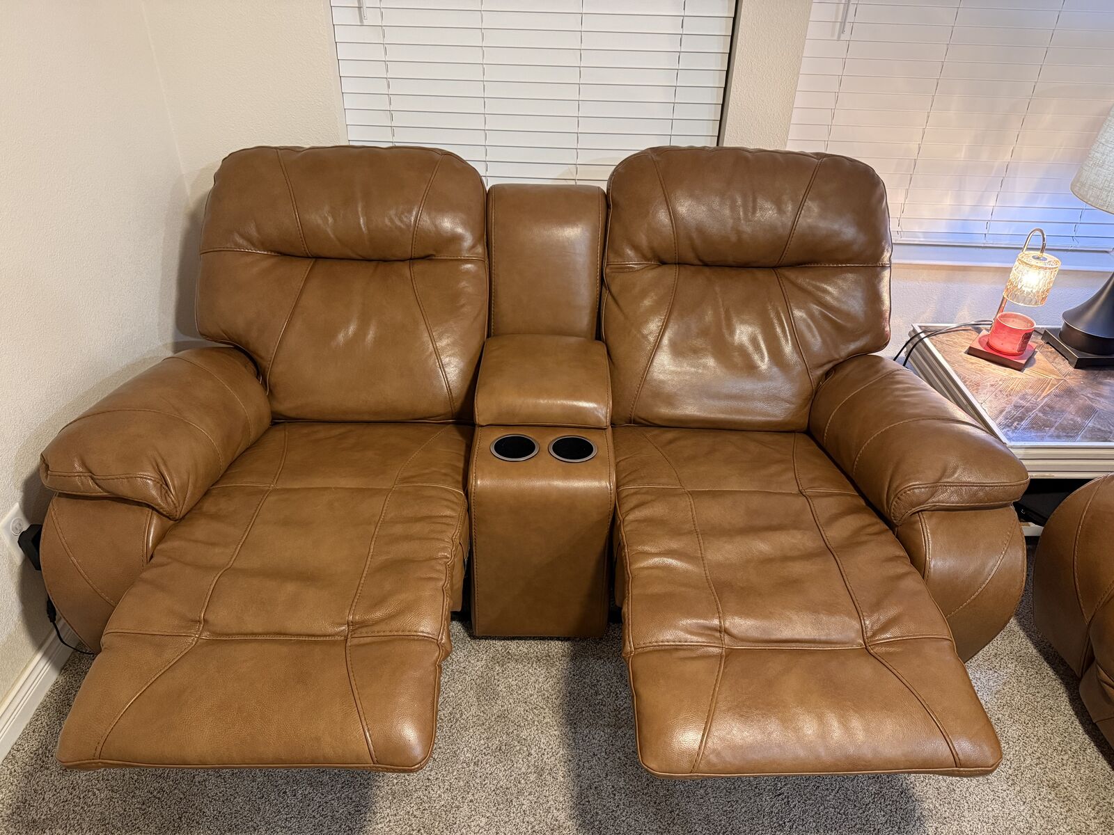 Reclining sofa and loveseat