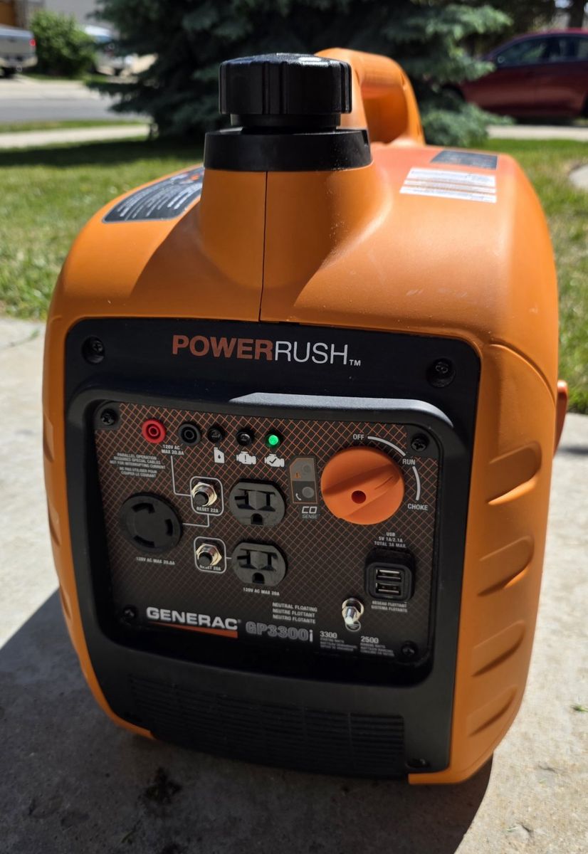 TRADE - Generac GP3300i POWER RUSH 3300 Watt Portable Inverter Generator
