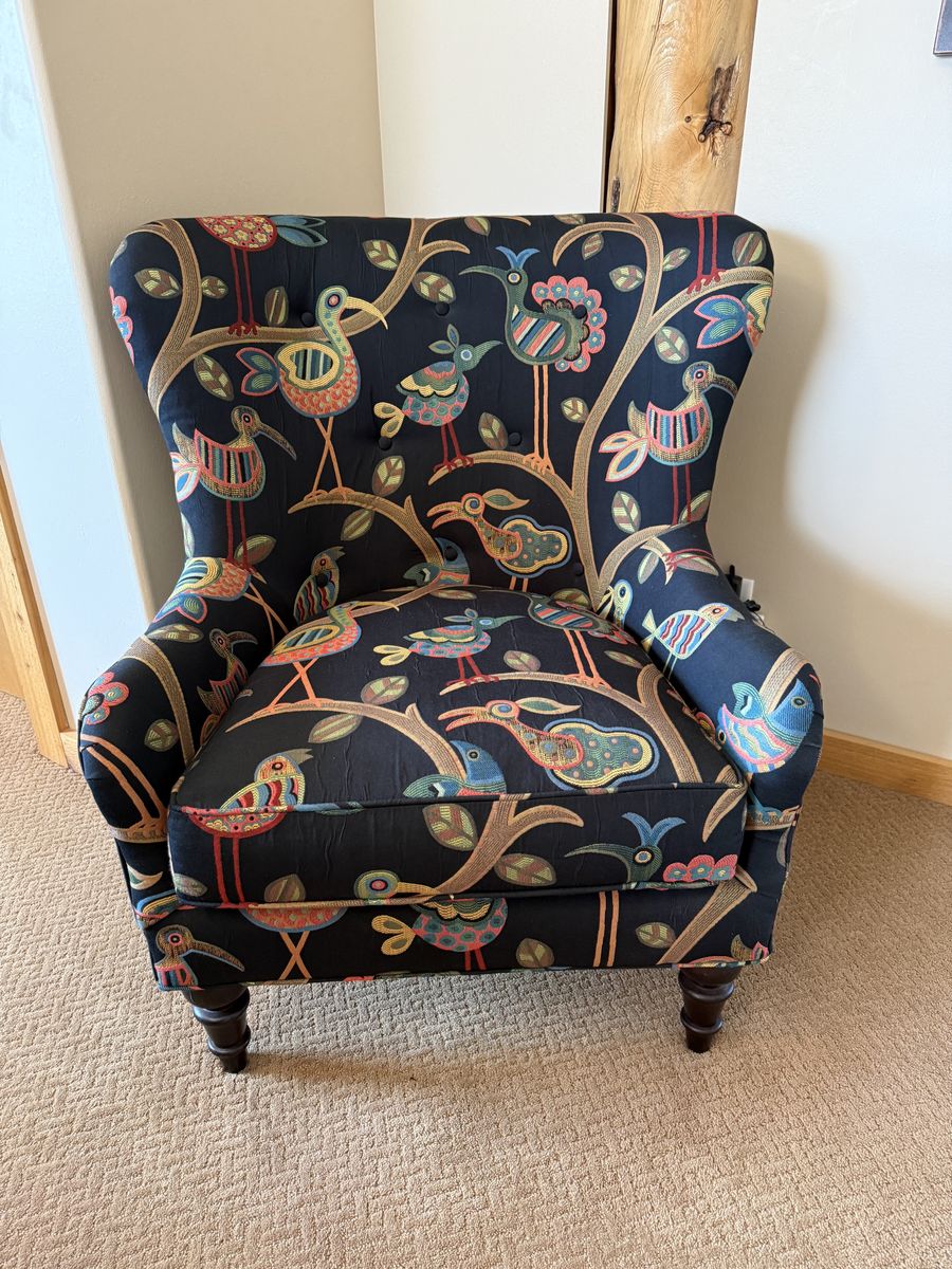 2 piece set of Custom Wingback chairs