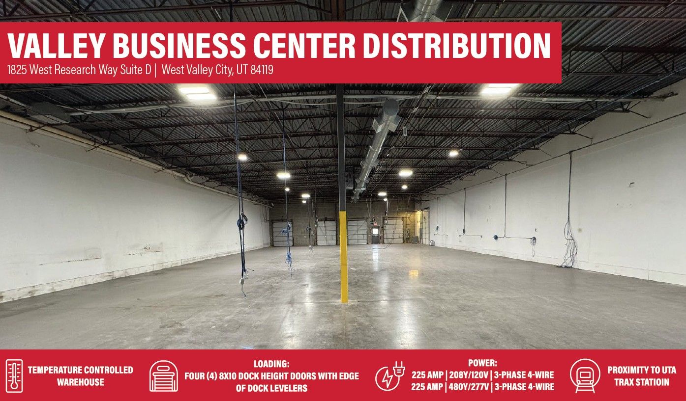 Valley Business Center Distribution - 10,484 SF - West Valley City, UT