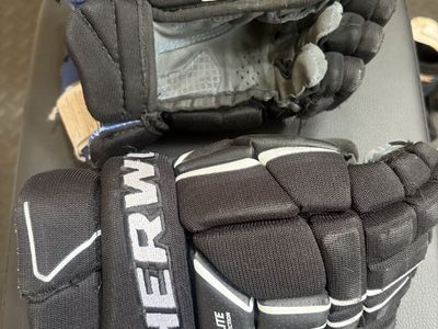 Sherwood Code TMP E-Lite Junior Ice Hockey Gloves 11” Black/White
