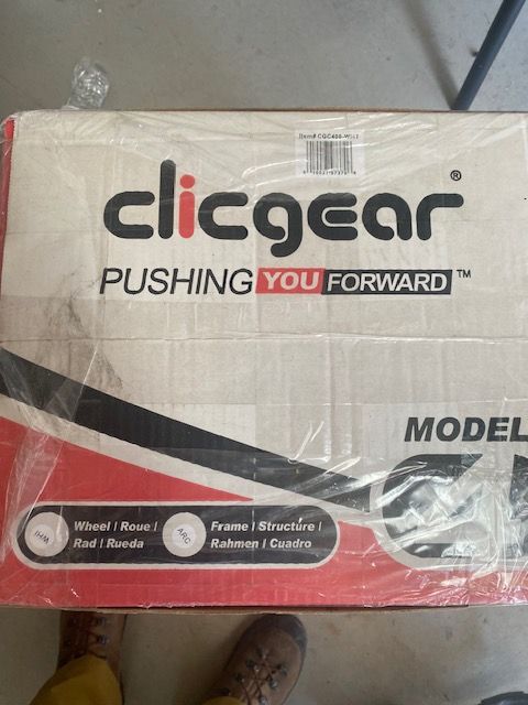 Clicgear 4.0 Push Golf Cart - White