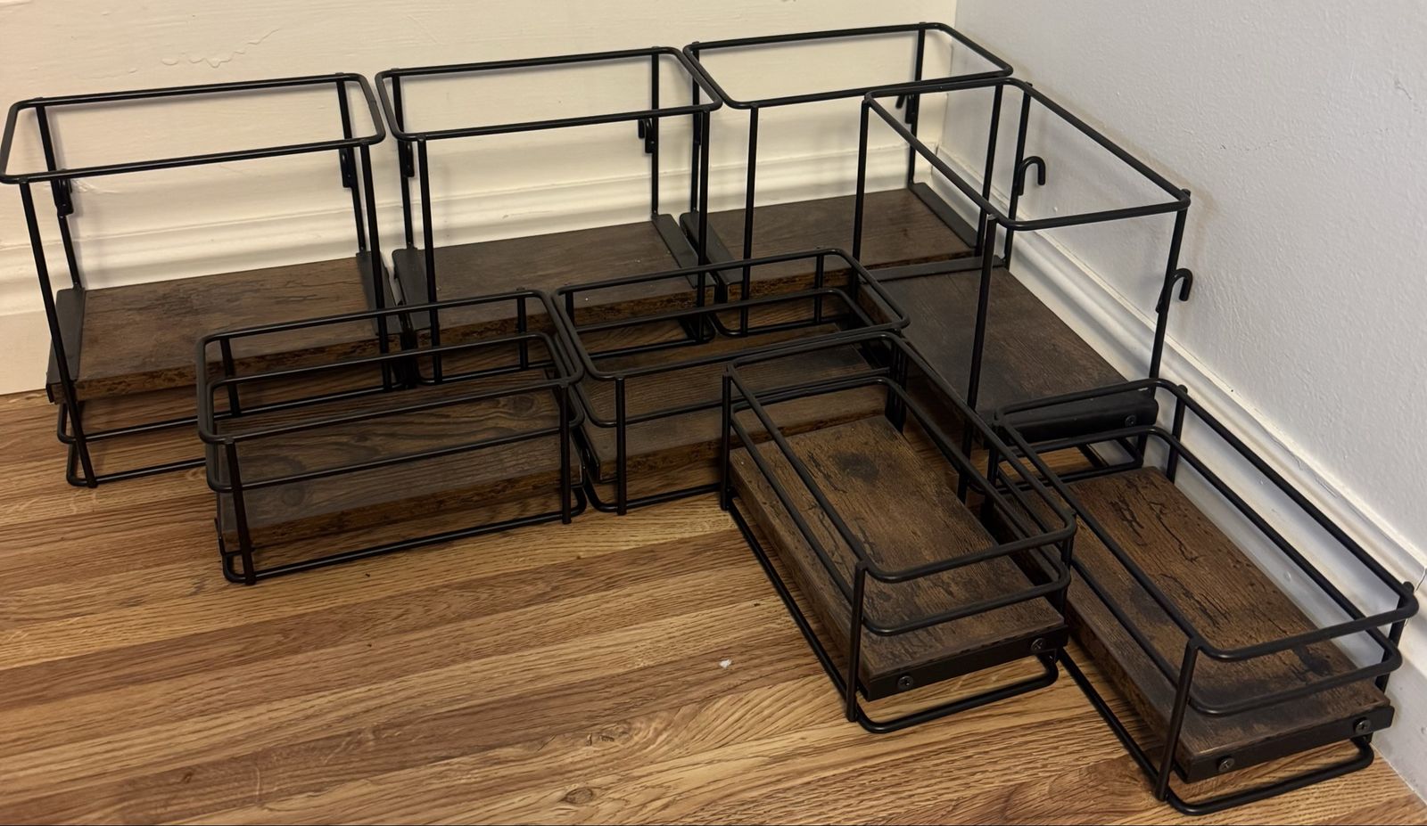 4x 2-Tier Syrup Bottle Racks