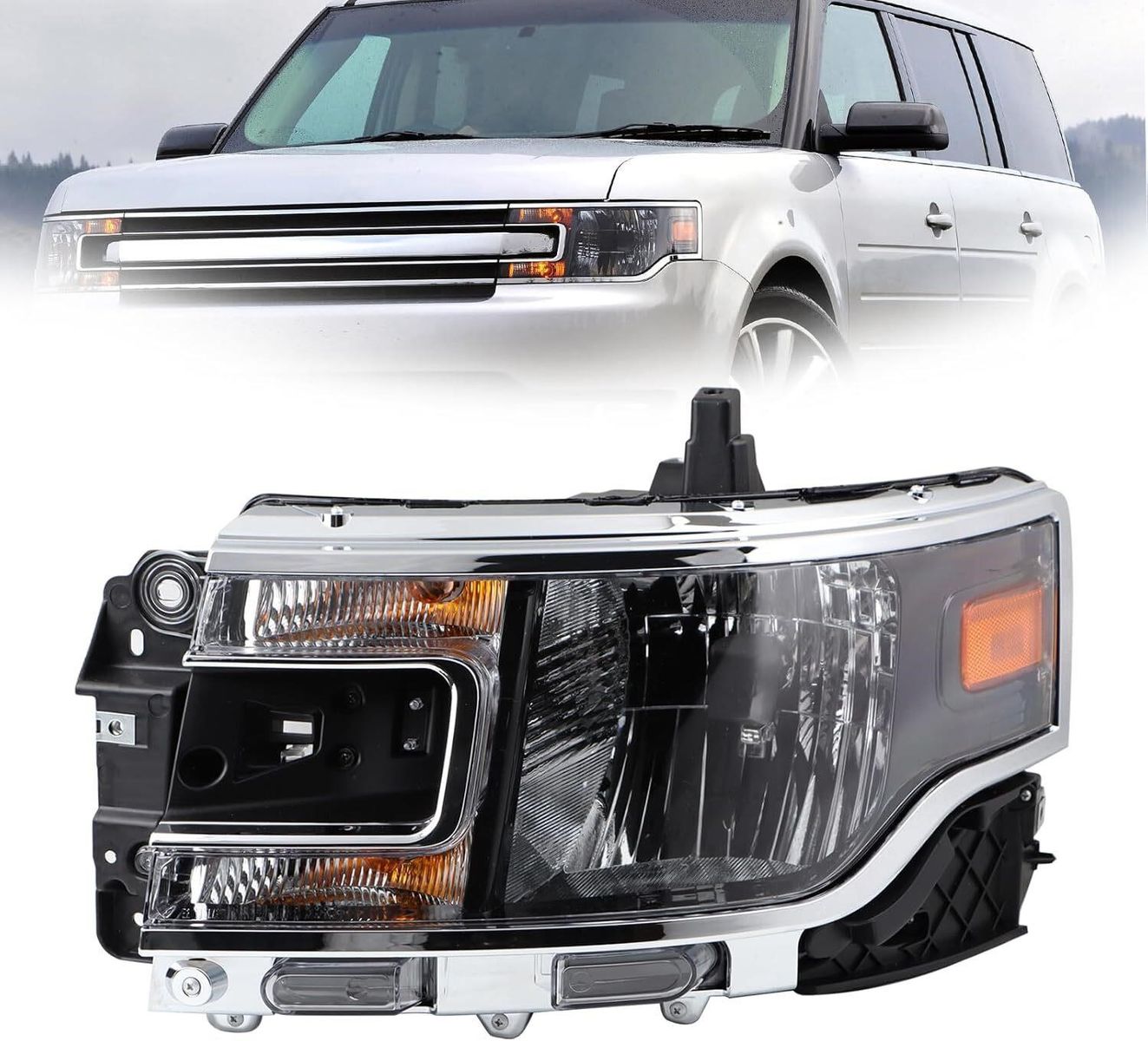2013-2019 Ford Flex Driver/Left Replacement Headlight