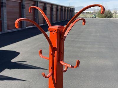 Fab, Vintage Mid Century coat rack. Solid metal construction and super sturdy