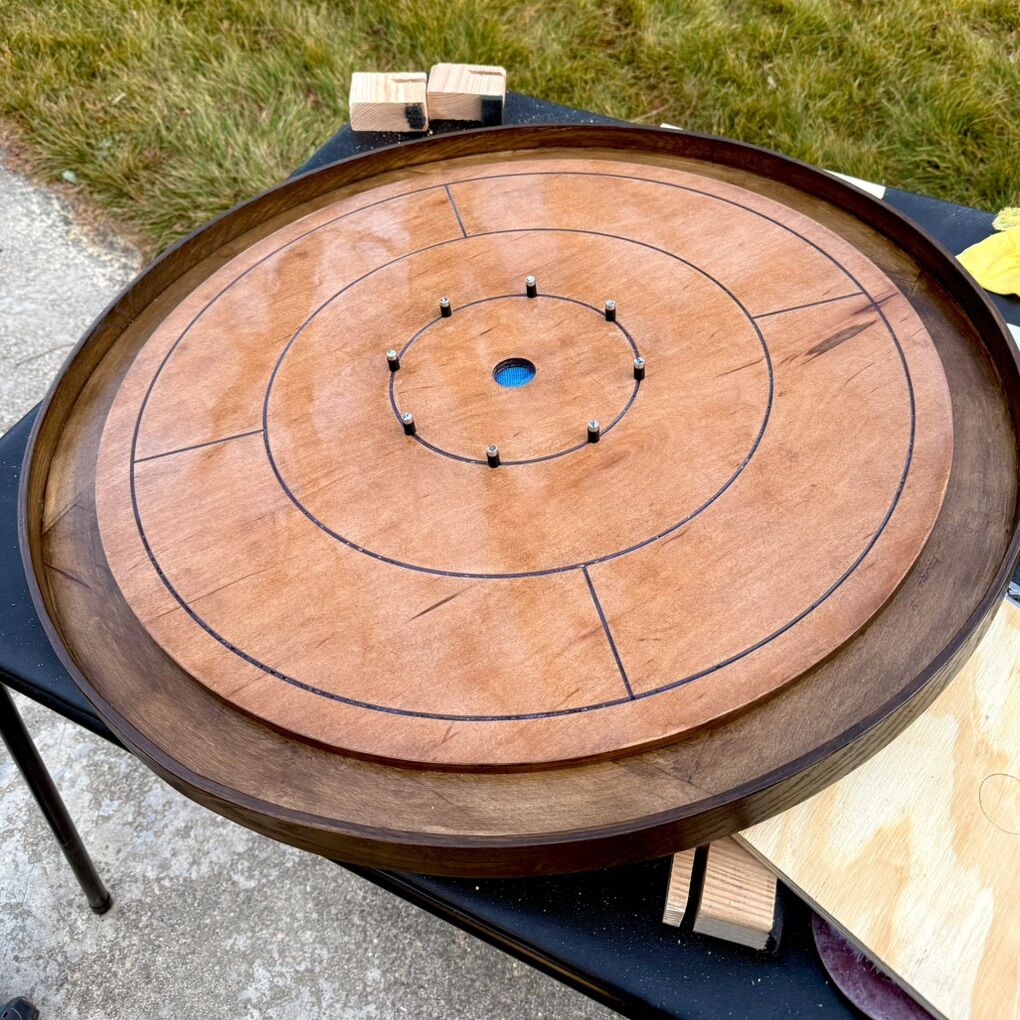 Hand Built Crokinole Board Game Table