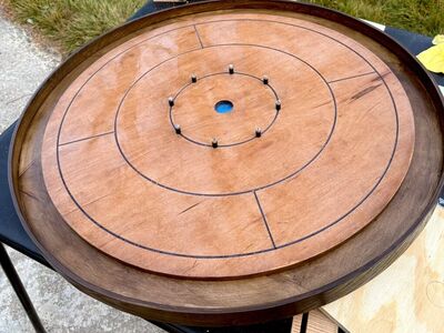 Hand Built Crokinole Board Game Table