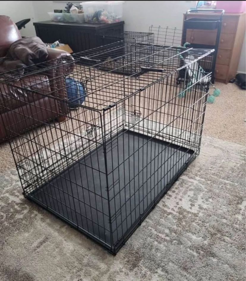 Xl dog crate 42 inch kennel folding wire unit extra large