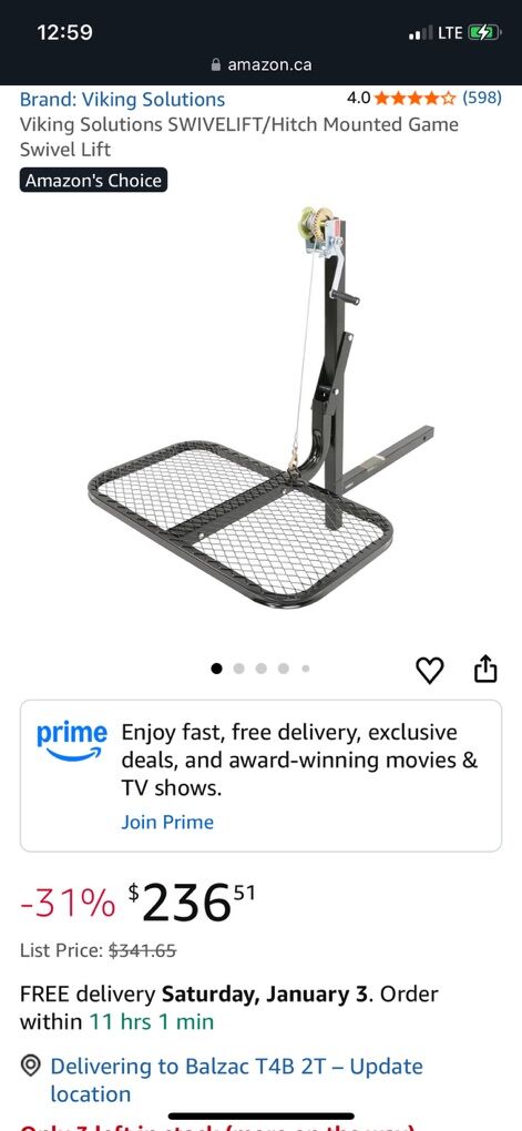 SWIVELIFT/Hitch Mounted Game Swivel Lift