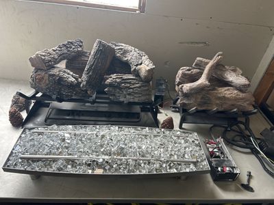 30" Glass/Log Set Contemporary Pan & H Burner