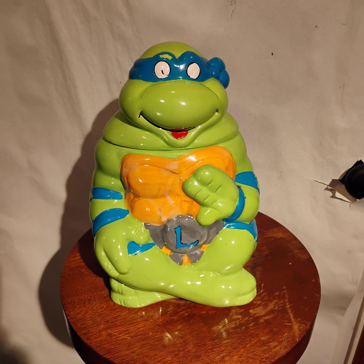 Vintage TMNT Leonardo Porcelain/Ceramic Cookie Jar