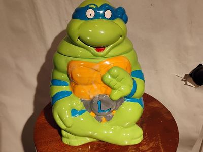 Vintage TMNT Leonardo Porcelain/Ceramic Cookie Jar