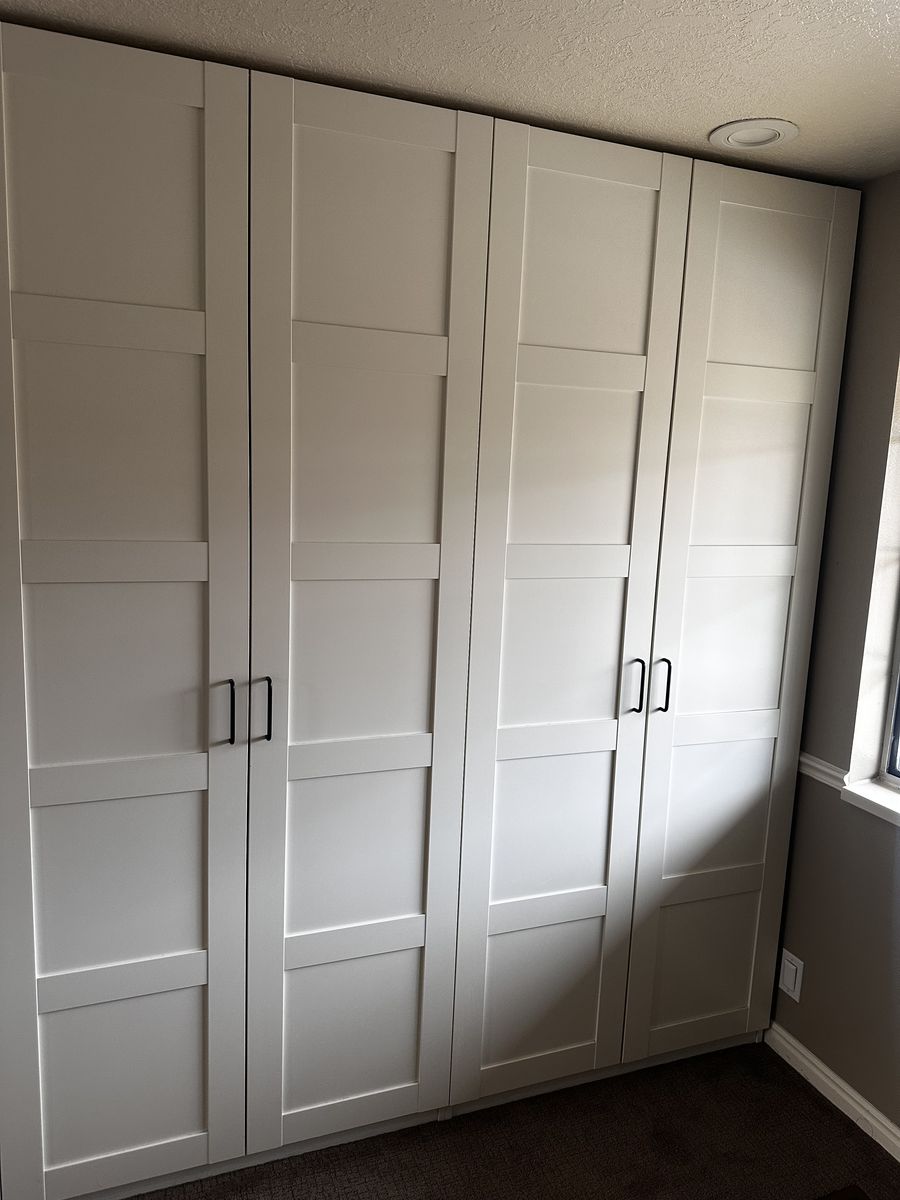 White Custom IKEA closet set of 3 for $600