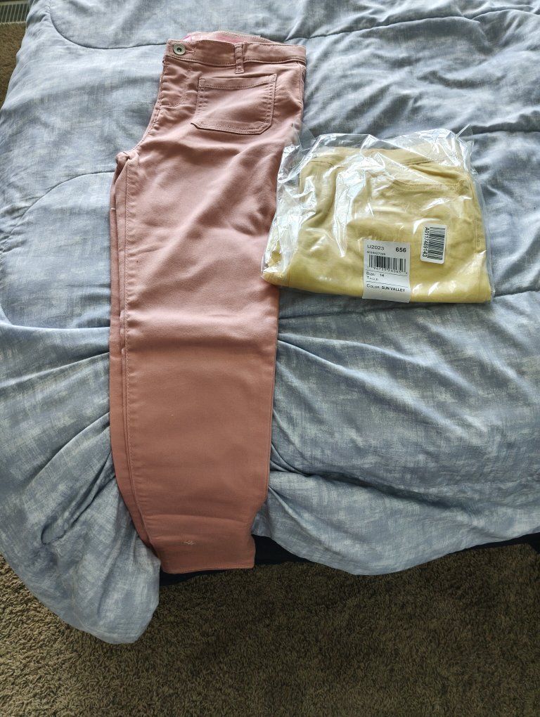 Two pair of girls size 14 pants