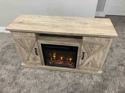 Fireplace tv stand