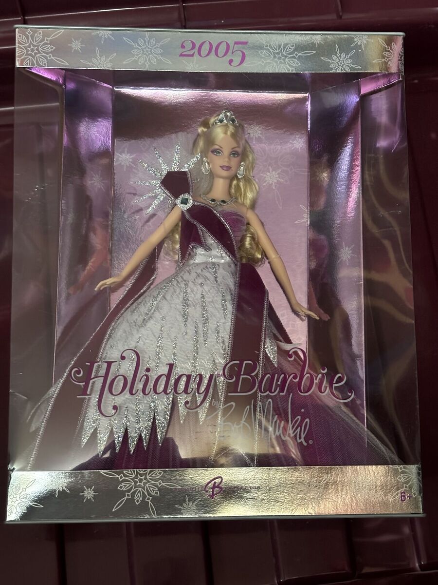 2005 Holiday Barbie by Bob Mackie. Barbie Collector Series Mattel #18528