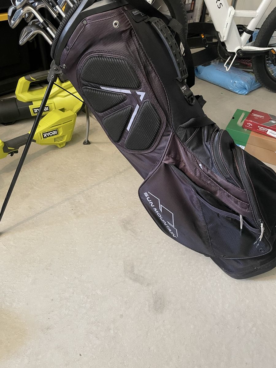 Sun Mountain C-130 Golf Cart Bag Black/Gray 14-Way Divider