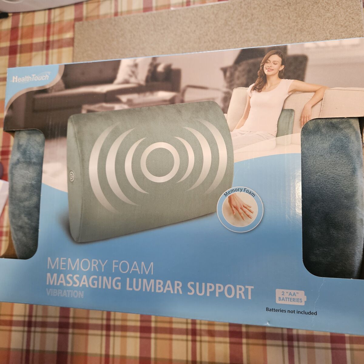 Memory Foam Massaging Lumbar Support