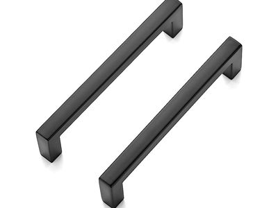 Ravinte 30-Pack Matte Black Cabinet Handles – 3-3/4” Center
