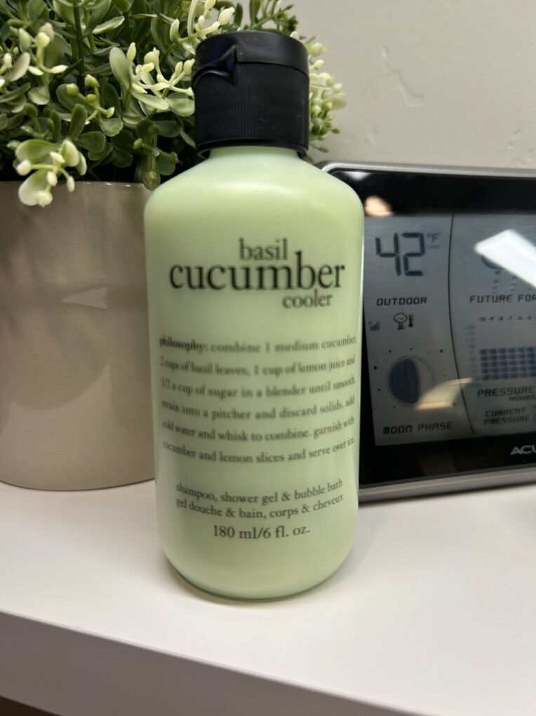 NEW 6 Oz Philosophy Basil Cucumber Cooler