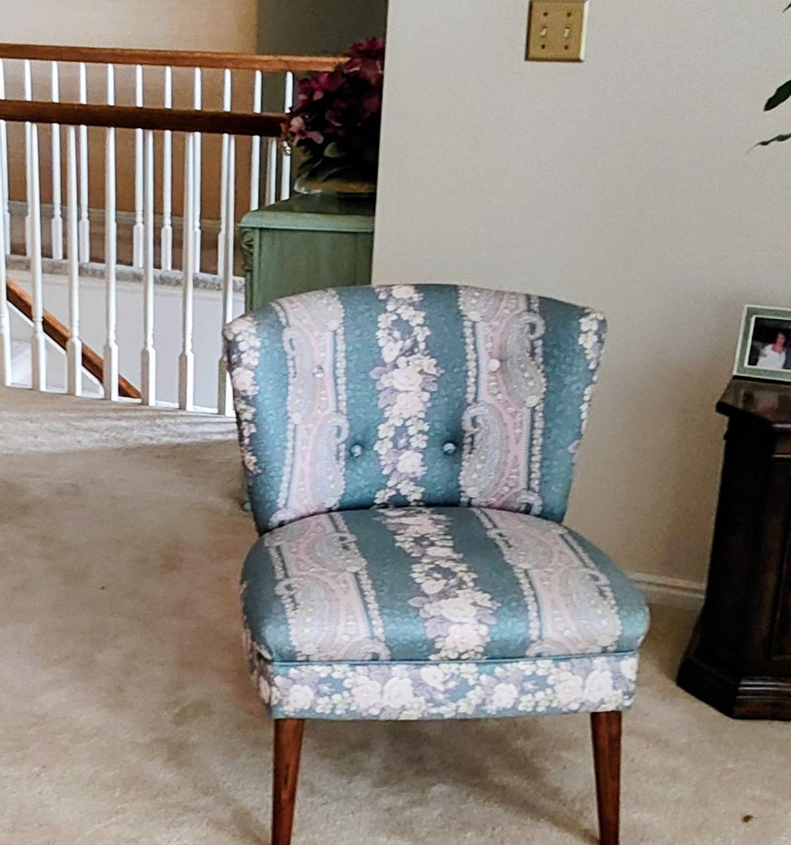 Custom upholstered side chair