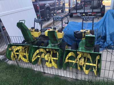 John Deere 826 snowblowers
