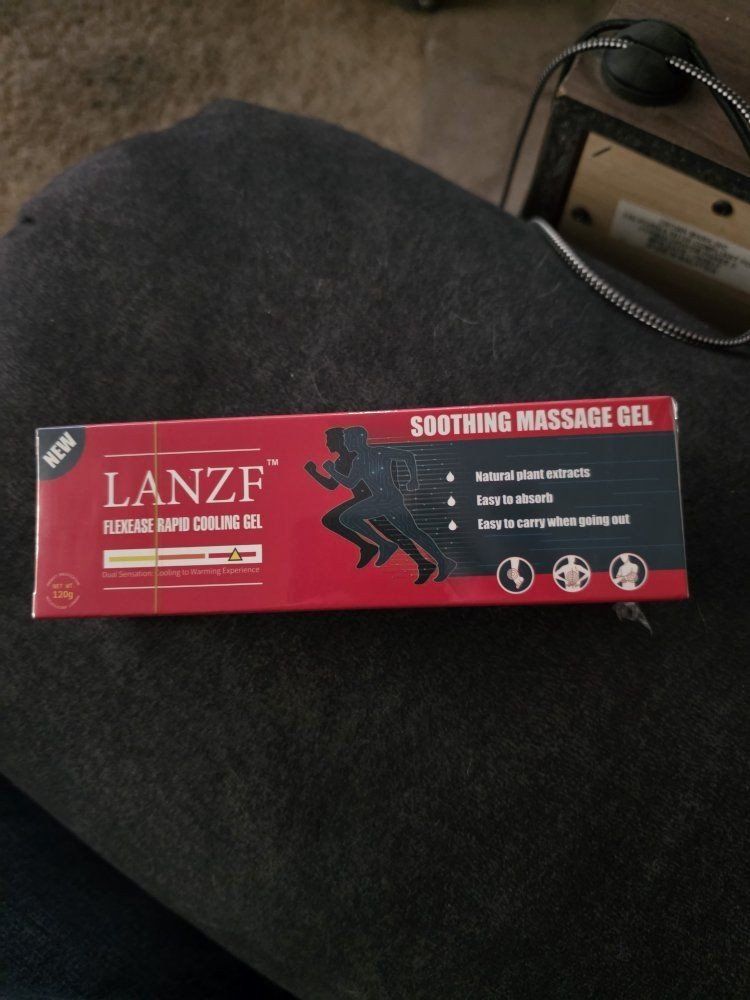 LANZF Flexease Rapid Cooling Soothing Massage Gel 120g - Natural Plant Extracts, Easy to Absorb