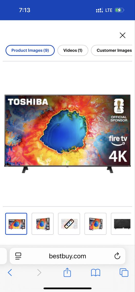 NEW 50” Smart TV Toshiba 4K UHD Fire TV!